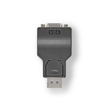 Nedis CCGB37935BK DisplayPort Adapter DisplayPort -| VGA Female 1080p Nickel-plated Black