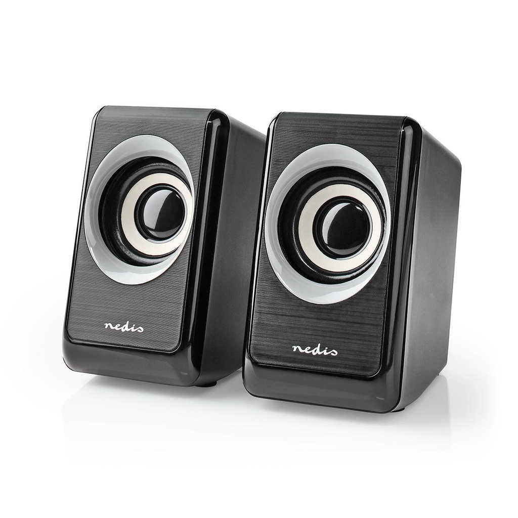 Nedis PC Speaker 2 unités 18 Watts Jack 3,5 mm - CSPR20020BK