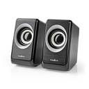 Nedis PC Speaker 2 unités 18 Watts Jack 3,5 mm - CSPR20020BK