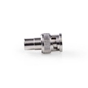 Nedis CVGP01941ME BNC-Adapter BNC - RCA Vrouwelijk Vernikkeld 50 Ohm Zilver 10 Stuks 