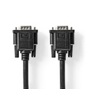 Nedis CCGP59100BK20 VGA Cable VGA - VGA Female Nickel Plated 1280x800@60Hz 2m Black