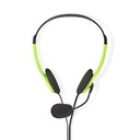 Nedis CHST100GNPC Headset On-Ear 2x 3,5 mm Opvouwbare Microfoon Groen