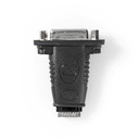 Adaptateur HDMI 1.4 Nedis CVGB34911BK HDMI - DVI-D 24+1 broches femelle, nickelé, noir