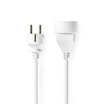 Nedis Extension Cable Type F 3.0m White - PEXC103EWT
