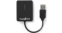Lecteur de cartes Nedis USB-A USB 2.0 - CRDRU2300BK