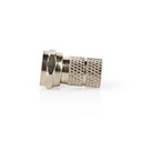 Nedis CSGB41903ME F-Connector Vernikkeld 75 Ohm 5.5 mm Maximale diameter Zilver 5 Stuks