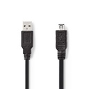 Nedis CCGP60200BK20 USB 2.0 Cable USB-A - Mini USB 480 Mbps Nickel Plated 2m Black