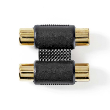 Nedis CABW24952AT Stereo Audio Adapter 2x RCA Gold-plated Black