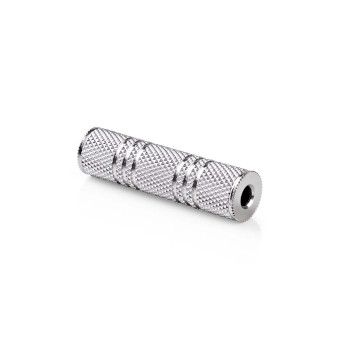 Nedis CAGB22950ME Stereo-Audioadapter 3,5 mm jack Vrouwelijk - 3,5 mm Jack Vrouwelijk Zilver