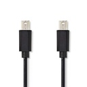 Nedis CCGP37500BK10 Mini DisplayPort 1.2 Cable 21.6 Gbps Nickel-plated 1m Black