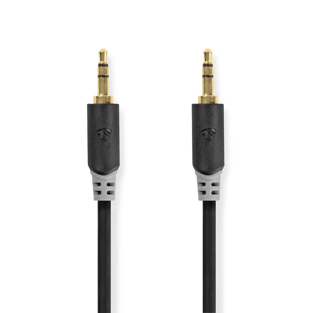 Nedis CABW22000AT30 Stereo Audio Cable 3.5 mm Jack Gold Plated 3m Black