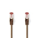 Nedis CCGP85221BN75 CAT6 Netwerkkabel S/FTP RJ45 7.5m LSZH Bruin