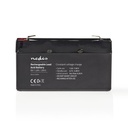 Batterie plomb-acide rechargeable Nedis BALA12006V 6 V 1200 mAh 97 x 24 x 52 mm, noire