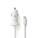 Nedis CCHAM240AWT Autolader 12W 2.4 A Micro-USB 1m Enkel Voltage Wit