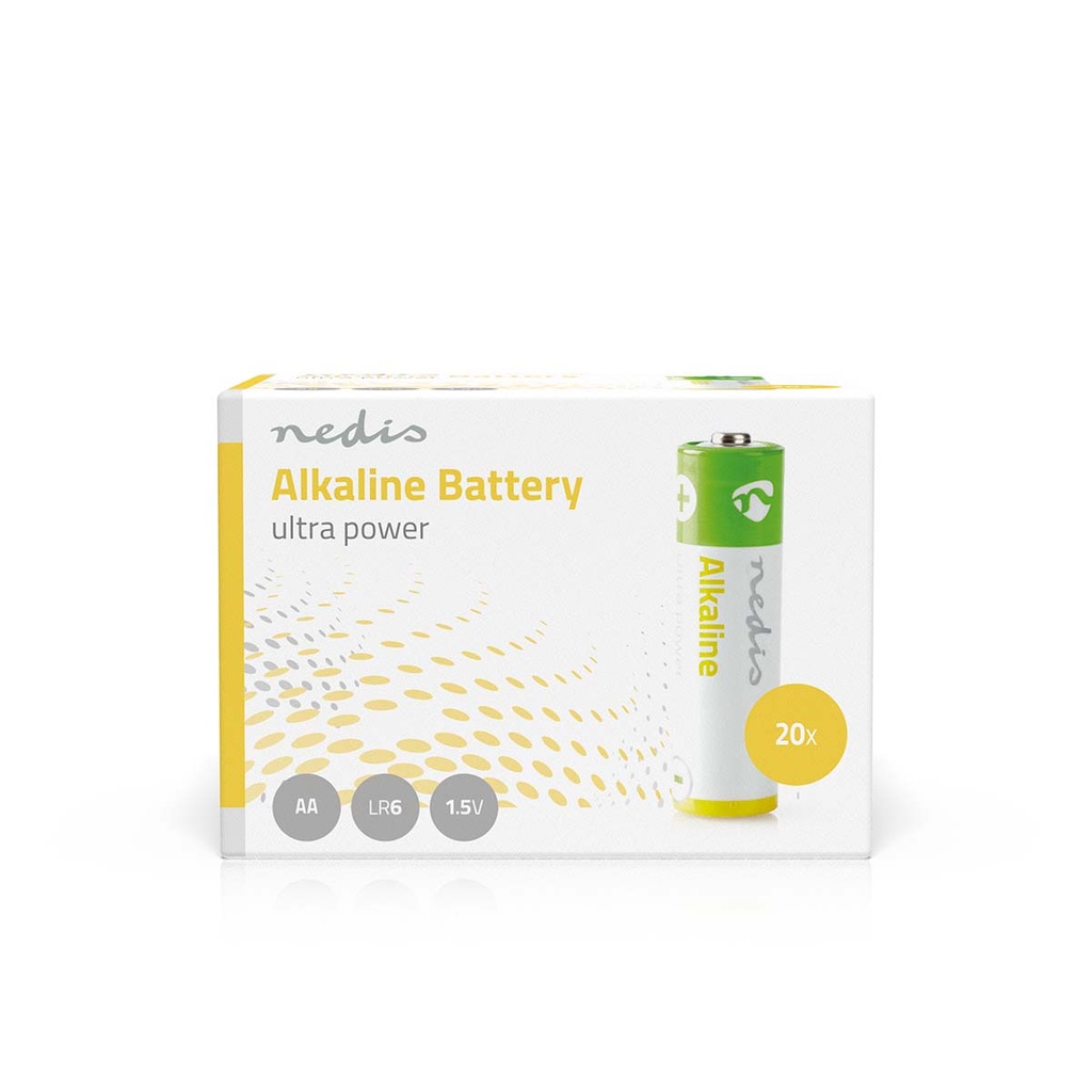 Nedis BAAKLR620BX Alkaline-Batterij AA 1.5 V DC 20-Pak