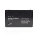 Nedis BALA72006V Rechargeable Lead Acid Battery 6 V 7200 mAh Black
