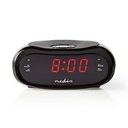 Nedis CLAR001BK Digital Alarm Clock Radio 0.6" LED Display AM/FM Black