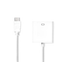 Câble HDMI Nedis CCGB34900WT02 HDMI - VGA femelle 1080p nickelé 20 cm Blanc