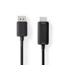 Nedis CCGB37104BK20 DisplayPort-Kabel DisplayPort - HDMI 4K@60Hz Vernikkeld 2m Zwart