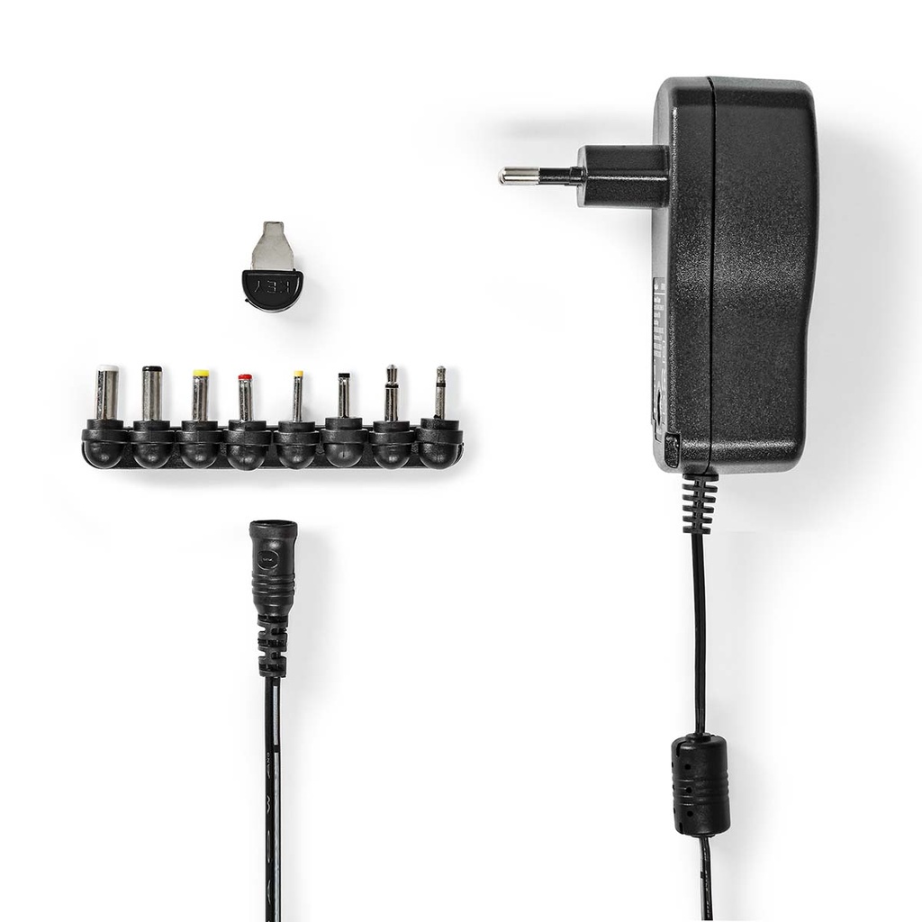 Nedis ACPA109 Universal AC Power Adapter 18W 3-12V DC 1.10m 1.5A Black