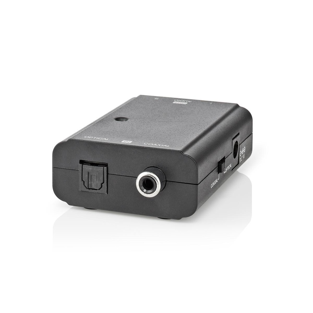Nedis ACON2509BK Digital Audio Converter COAX / Toslink - RCA Black
