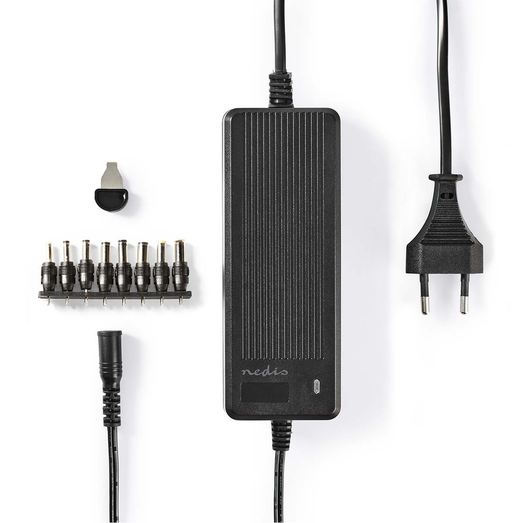 Nedis ACPA116 Universele AC-Stroomadapter 60W 6-16V DC 1.1m 5-5.2A Zwart