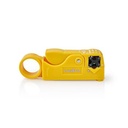 Nedis CSGG49510YE Cable Stripper Flat/Round/Coax RG59, RG58 and RG62 Yellow