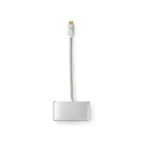 Adaptateur USB 3.2 Gen 1 Nedis CCTB64760AL02 USB-C - USB-A / USB-C / VGA 5 Gbit/s 20 cm Argent plaqué or