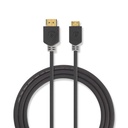 Câble HDMI 2.0 Nedis CVBW34500AT20 avec Ethernet HDMI - Mini HDMI 4K à 60 Hz 18 Gbit/s 2 m Noir
