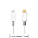Nedis CCBW39650WT10 Lightning Kabel USB 2.0 Lightning - USB-C 480 Mbps Verguld 1m Wit