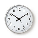 Nedis CLWA016PC38AL Wandklok 380 mm Diameter Kunststof Wit / Zilver