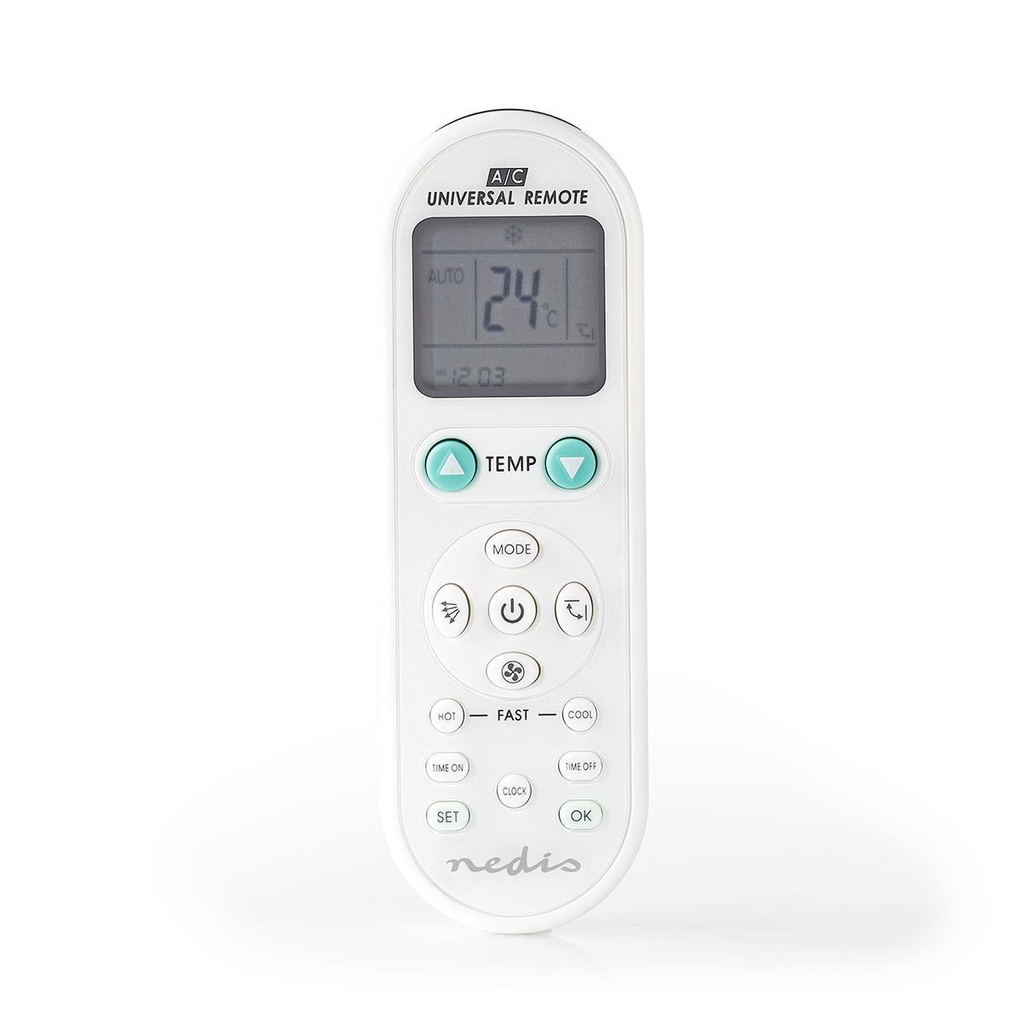 Nedis ACRC1WT Universal remote control for split unit air conditioners White