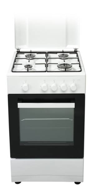 Cuisinière à gaz autonome Everglades EVCK039, largeur 50 cm, blanche