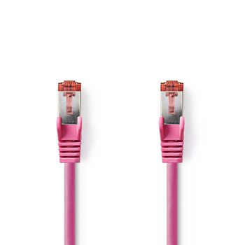 Nedis CCGP85221PK150 CAT6 Netwerkkabel | RJ45 Male | RJ45 Male | S/FTP | 15.0 m | Rond | LSZH | Roze | Polybag