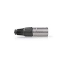 Nedis CAGP15972ME XLR-Connector 7.0 mm Zilver 10 Stuks