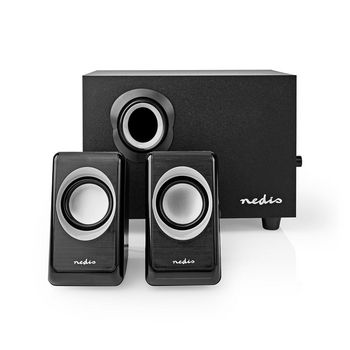 Nedis CSPR10021BK PC Speakers 33W 3.5mm Jack USB Powered Subwoofer Black