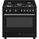 Cuisinière à gaz Smeg CX91GMBL 90 cm noire