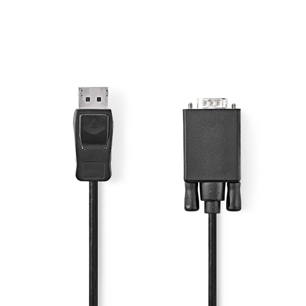 Câble VGA Nedis CCGB37301BK20 DisplayPort - VGA nickelé 1080p 2 m Noir
