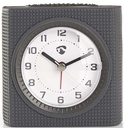Nedis CLDK004GY Analogue Desk Alarm Clock Backlight Grey