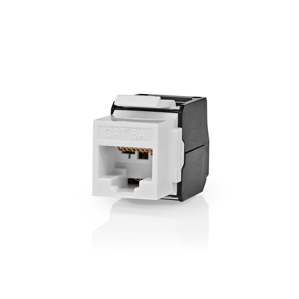 Nedis CCGB89710BK Keystone CAT6a RJ45 femelle U/UTP noir/blanc