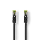 Nedis CCGL85420BK025 CAT7 Network Cable S/FTP RJ45 25cm LSZH Black