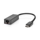 Adaptateur réseau Nedis CCGB64960BK02 USB 3.2 Gen 1 2,5 Gbit/s USB-C - RJ45 femelle 20 cm Noir
