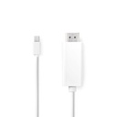 Câble DisplayPort 1.2 Nedis CCGL37600WT20 | Mini DisplayPort - HDMI 21,6 Gbit/s, nickelé, 2 m, blanc