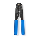 Nedis CCGB89500BU Krimptang CAT5e / CAT6 / CAT6a / CAT7 Snijden / Strippen / Tang / Krimpen Blauw