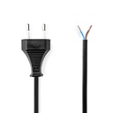 Nedis CEGL11700BK30 Power Cable Euro Open Nickel Plated 3m Black
