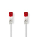 Nedis CCGL85215WT05 CAT6 Network Cable RJ45 U/UTP 50cm Flat White