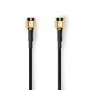 Nedis CSGL02000BK10 Antenna Cable SMA Gold Plated 50 Ohm Single Shielded 1m Black