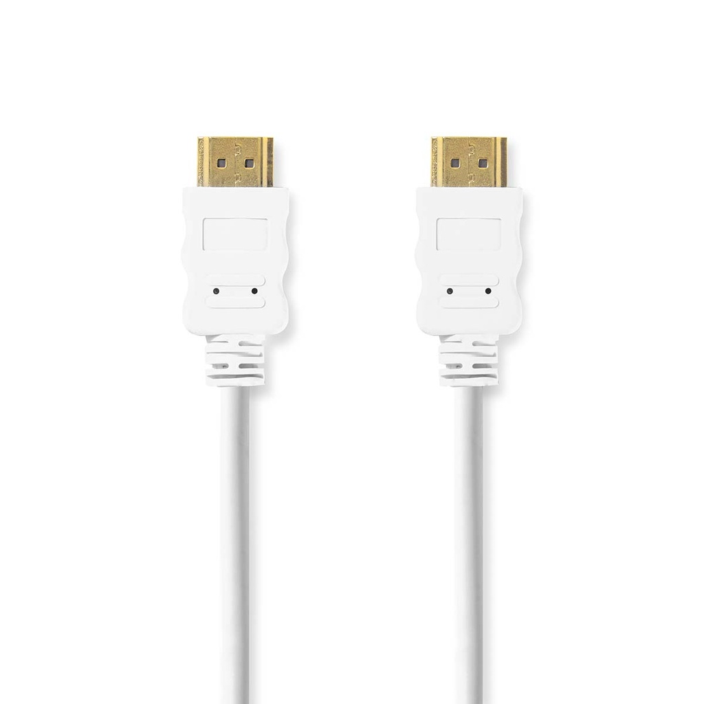 Câble HDMI haute vitesse Nedis CVGL34060WT20 avec Ethernet HDMI 2.0 2 m Blanc
