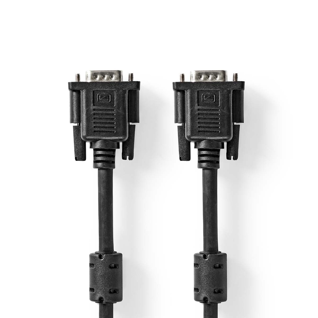 Câble VGA Nedis CCGL59000BK30 nickelé 1280 x 768 mm 3 m noir