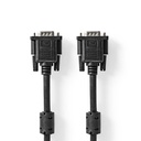 Câble VGA Nedis CCGL59000BK30 nickelé 1280 x 768 mm 3 m noir
